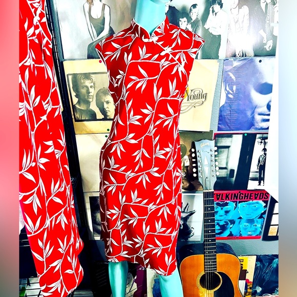 Vintage Dresses & Skirts - ❤️NWOT DEAD STOCK VINTAGE RED ASIAN DRESSES SIZE: SMALL & M/L